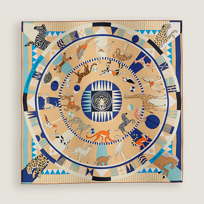 Le Carrousel du Tigre Royal scarf 90 | Hermès USA